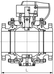 高壓鍛鋼球閥結(jié)構(gòu)圖