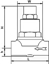 TB11可調(diào)雙金屬片式蒸汽疏水閥結構圖